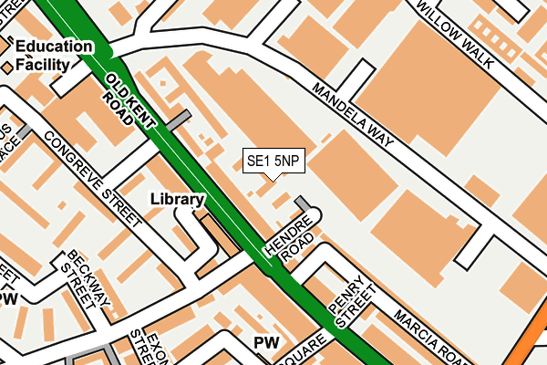 SE1 5NP map - OS OpenMap – Local (Ordnance Survey)
