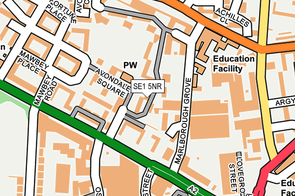 SE1 5NR map - OS OpenMap – Local (Ordnance Survey)