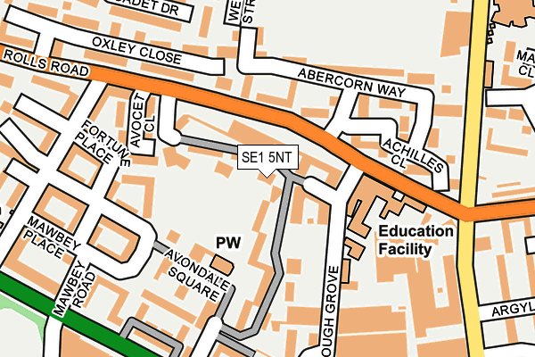 SE1 5NT map - OS OpenMap – Local (Ordnance Survey)