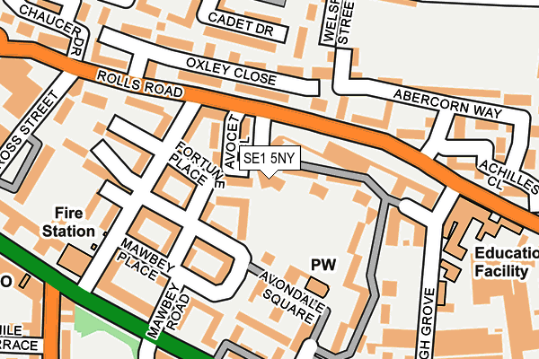 SE1 5NY map - OS OpenMap – Local (Ordnance Survey)