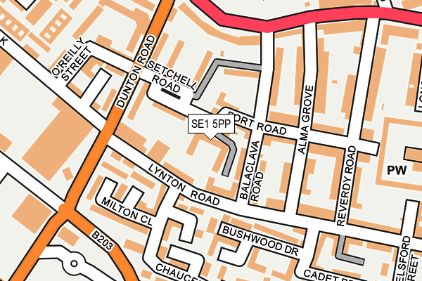 SE1 5PP map - OS OpenMap – Local (Ordnance Survey)