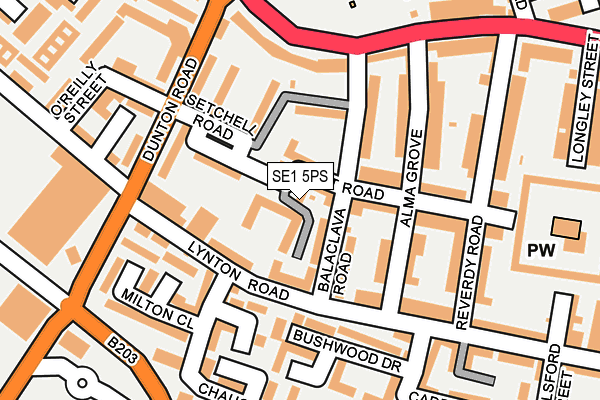SE1 5PS map - OS OpenMap – Local (Ordnance Survey)