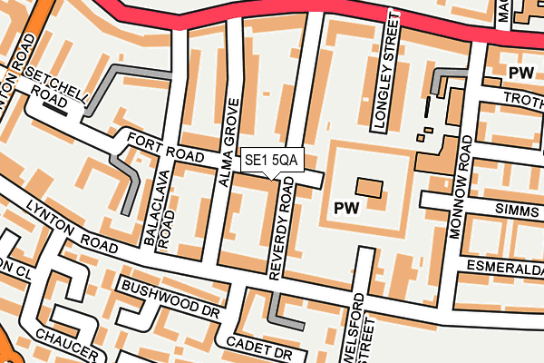 SE1 5QA map - OS OpenMap – Local (Ordnance Survey)
