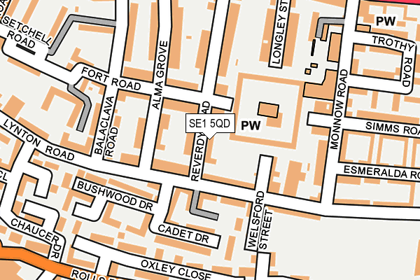 SE1 5QD map - OS OpenMap – Local (Ordnance Survey)
