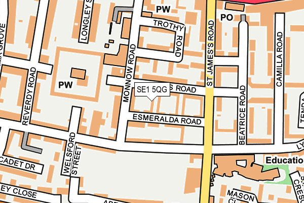 SE1 5QG map - OS OpenMap – Local (Ordnance Survey)
