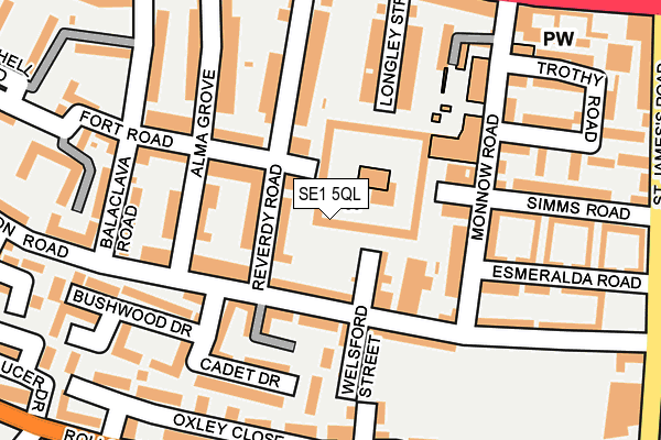 SE1 5QL map - OS OpenMap – Local (Ordnance Survey)