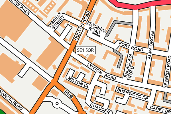 SE1 5QR map - OS OpenMap – Local (Ordnance Survey)