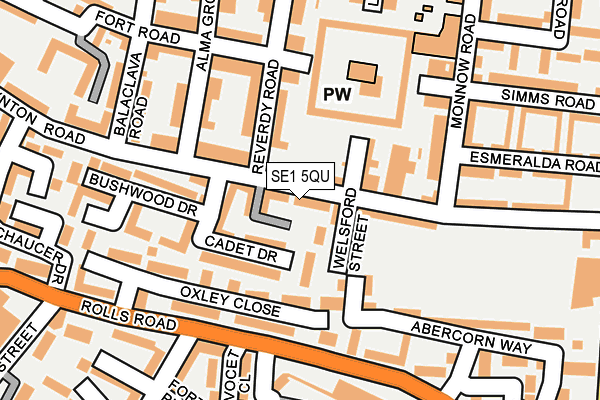 SE1 5QU map - OS OpenMap – Local (Ordnance Survey)
