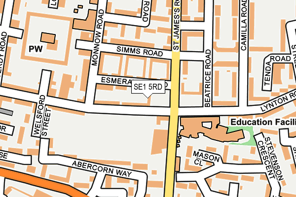 SE1 5RD map - OS OpenMap – Local (Ordnance Survey)