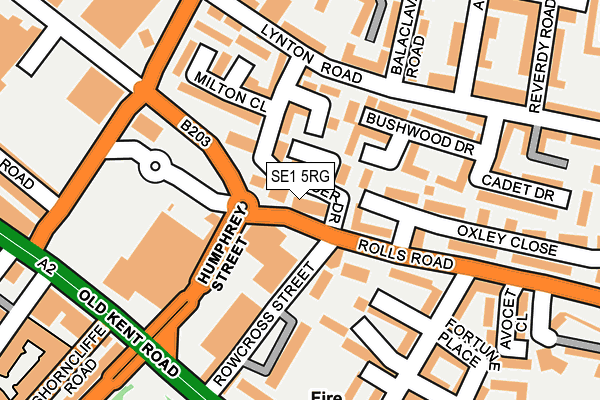 SE1 5RG map - OS OpenMap – Local (Ordnance Survey)