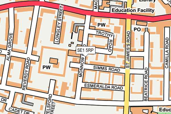 SE1 5RP map - OS OpenMap – Local (Ordnance Survey)