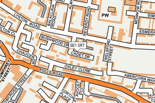 SE1 5RT map - OS OpenMap – Local (Ordnance Survey)