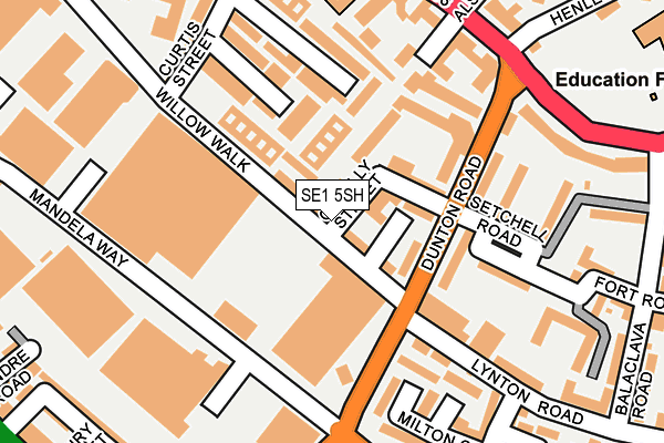 SE1 5SH map - OS OpenMap – Local (Ordnance Survey)