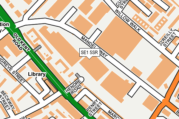 SE1 5SR map - OS OpenMap – Local (Ordnance Survey)