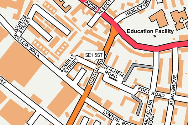 SE1 5ST map - OS OpenMap – Local (Ordnance Survey)