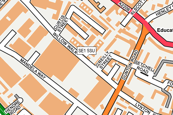 SE1 5SU map - OS OpenMap – Local (Ordnance Survey)