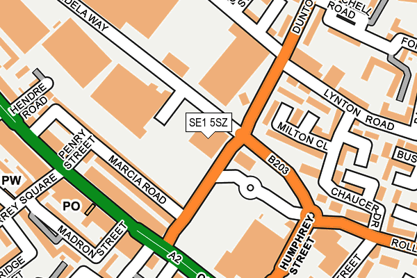 SE1 5SZ map - OS OpenMap – Local (Ordnance Survey)