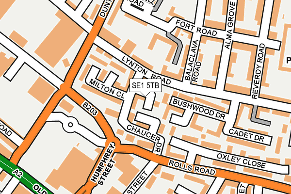 SE1 5TB map - OS OpenMap – Local (Ordnance Survey)