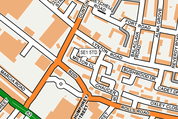 SE1 5TD map - OS OpenMap – Local (Ordnance Survey)