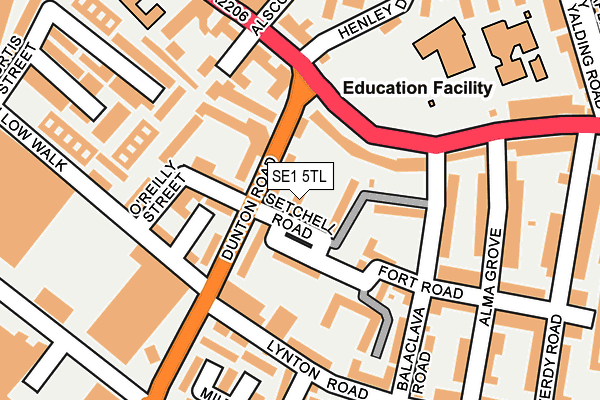 SE1 5TL map - OS OpenMap – Local (Ordnance Survey)