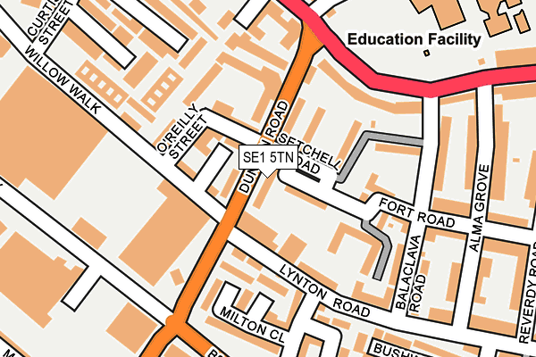 SE1 5TN map - OS OpenMap – Local (Ordnance Survey)