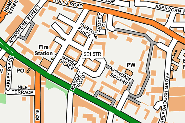 SE1 5TR map - OS OpenMap – Local (Ordnance Survey)