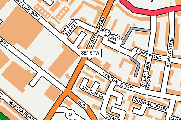 SE1 5TW map - OS OpenMap – Local (Ordnance Survey)