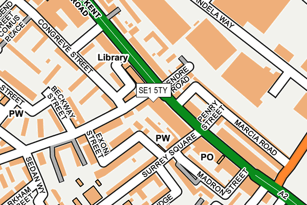 SE1 5TY map - OS OpenMap – Local (Ordnance Survey)