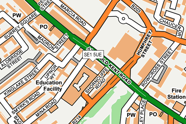 SE1 5UE map - OS OpenMap – Local (Ordnance Survey)