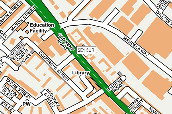SE1 5UR map - OS OpenMap – Local (Ordnance Survey)