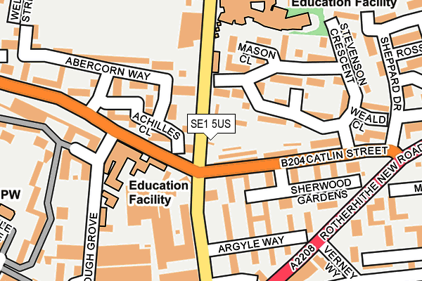 SE1 5US map - OS OpenMap – Local (Ordnance Survey)