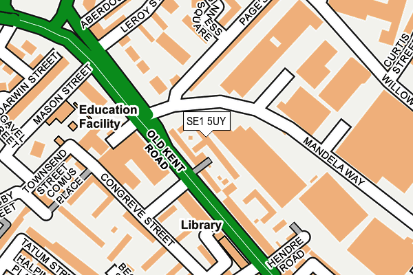 SE1 5UY map - OS OpenMap – Local (Ordnance Survey)