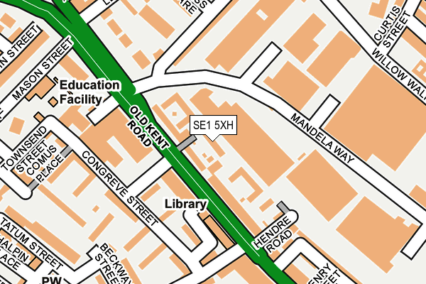 SE1 5XH map - OS OpenMap – Local (Ordnance Survey)