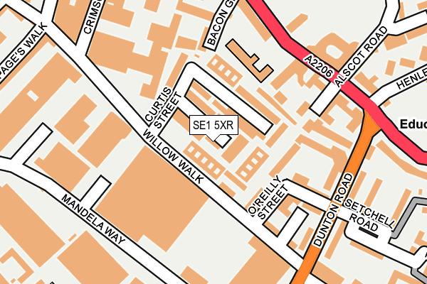 SE1 5XR map - OS OpenMap – Local (Ordnance Survey)