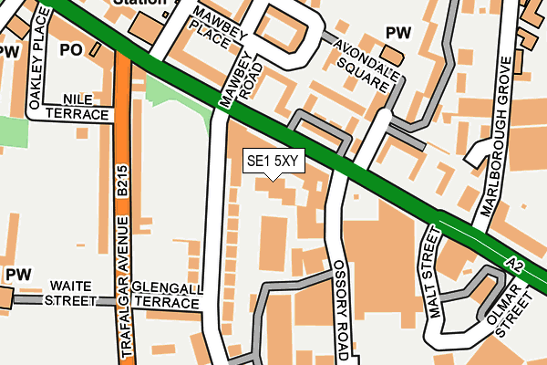 SE1 5XY map - OS OpenMap – Local (Ordnance Survey)