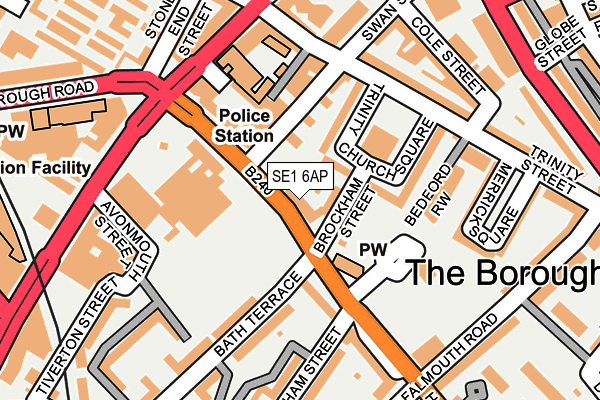 SE1 6AP map - OS OpenMap – Local (Ordnance Survey)