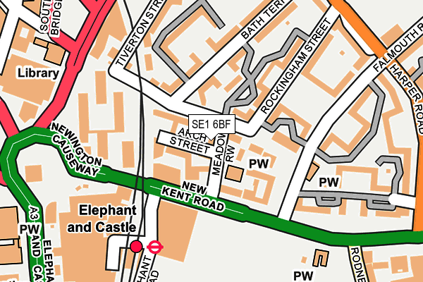 SE1 6BF map - OS OpenMap – Local (Ordnance Survey)