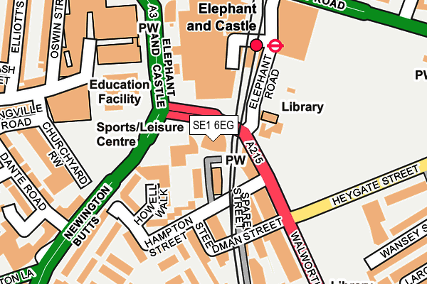 SE1 6EG map - OS OpenMap – Local (Ordnance Survey)