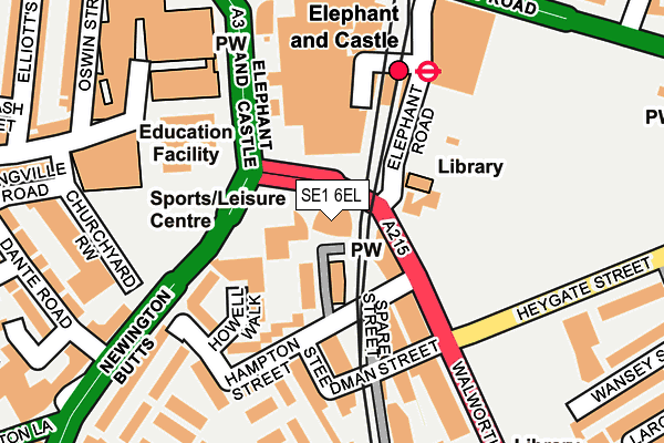 SE1 6EL map - OS OpenMap – Local (Ordnance Survey)