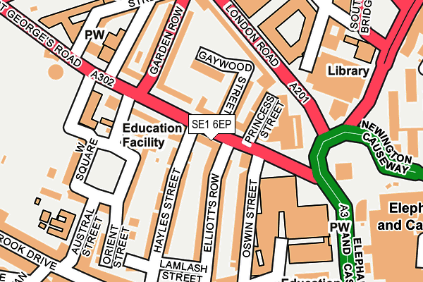 SE1 6EP map - OS OpenMap – Local (Ordnance Survey)