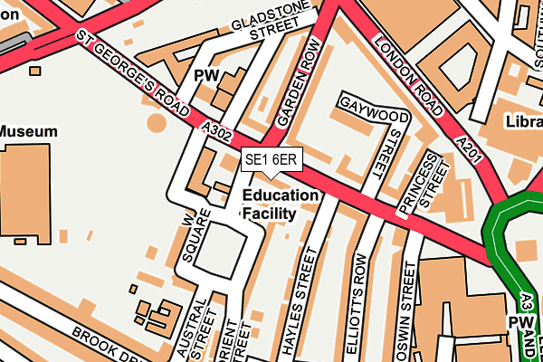 SE1 6ER map - OS OpenMap – Local (Ordnance Survey)