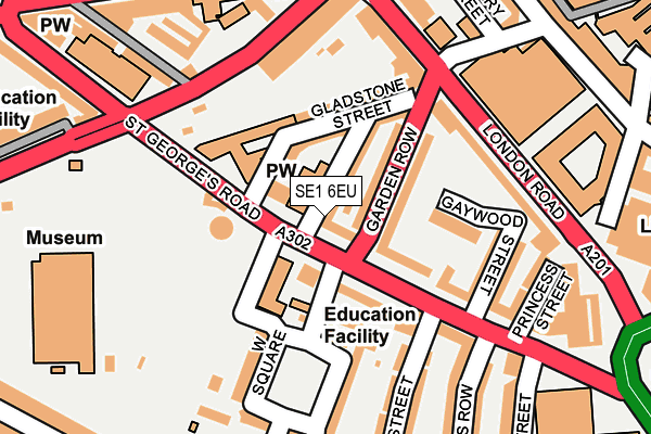 SE1 6EU map - OS OpenMap – Local (Ordnance Survey)