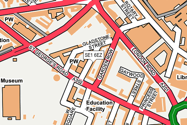 SE1 6EZ map - OS OpenMap – Local (Ordnance Survey)