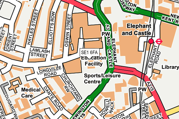 SE1 6FA map - OS OpenMap – Local (Ordnance Survey)