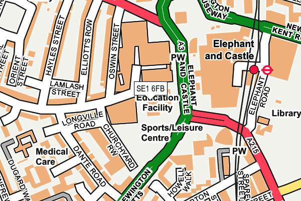 SE1 6FB map - OS OpenMap – Local (Ordnance Survey)