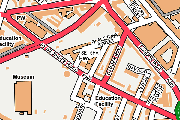SE1 6HA map - OS OpenMap – Local (Ordnance Survey)