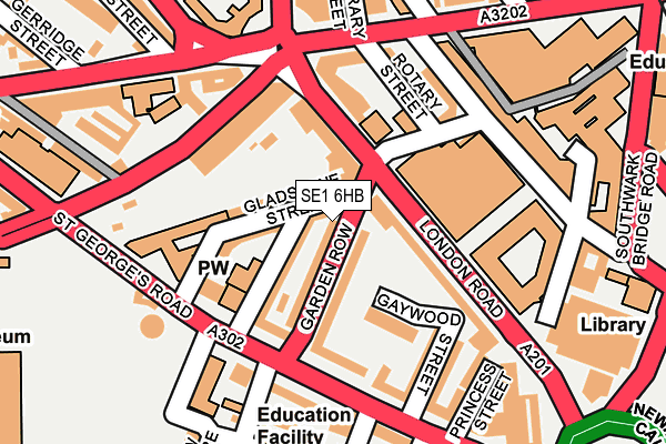 SE1 6HB map - OS OpenMap – Local (Ordnance Survey)