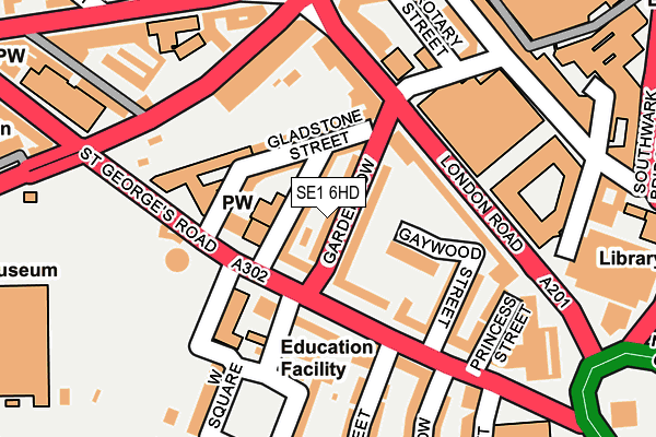 SE1 6HD map - OS OpenMap – Local (Ordnance Survey)