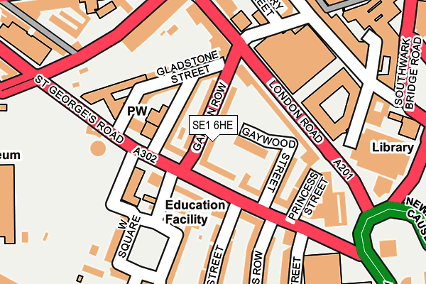 SE1 6HE map - OS OpenMap – Local (Ordnance Survey)