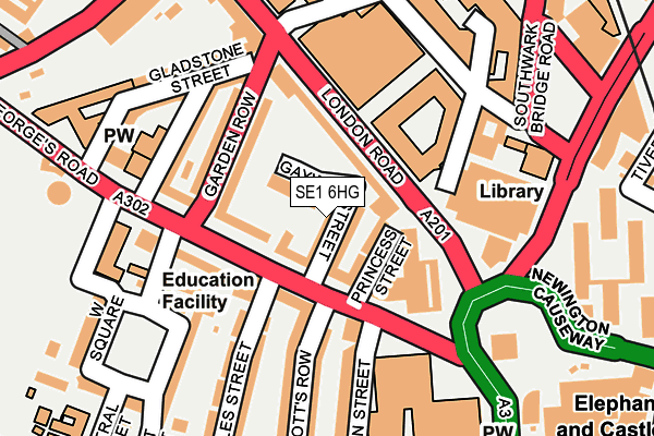 SE1 6HG map - OS OpenMap – Local (Ordnance Survey)